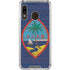 Guam Flag Dark Wood Galaxy A30 Clear Case